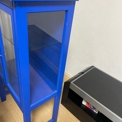 天然木　65キャビネット　飾り棚 の画像