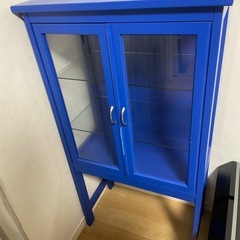 天然木　65キャビネット　飾り棚 