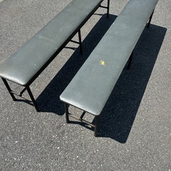 長椅子　作業台　作業椅子　ガレージ　車庫の画像