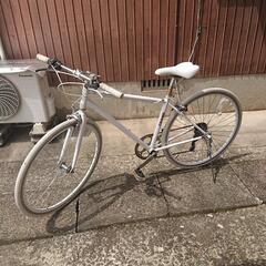 21Technologyクロスバイク　ホワイト　自転車の画像