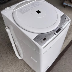 🔹2019年 SHARP 8kg 洗濯機 ES-TX8D-W インバーター搭載モデル 🚚【配達可能 / 保証付き】の画像