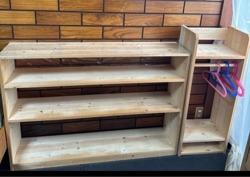 絵本棚、ランドセルお着替えラック