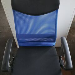 オフィスチェア ブルー① スチールデスク購入で無料お渡しの画像