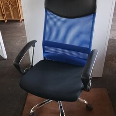 オフィスチェア ブルー① スチールデスク購入で無料お渡し