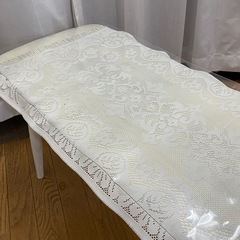 ローテーブル　長椅子　ベンチ　ホワイト　カバー付　撥水　防腐　防カビ　防虫の画像