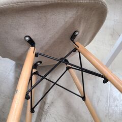 J9835　ダイニングチェア　ベージュ　クリーニング済み【リユースのサカイ柏店】の画像