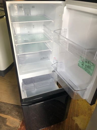 NO B312 ?福岡市内配送設置無料✨?MR-P15E-B(サファイアブラック) Pシリーズ 2ドア冷蔵庫 右開き 146L 202