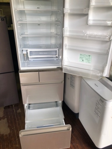 NO B315 ?福岡市内配送設置無料✨?NR-E413PV-N 冷蔵庫 PVタイプ シャンパンゴールド [406L /5ドア /右開