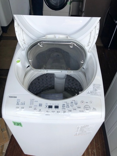 NO B319 ?福岡市内配送設置無料✨?タテ型洗濯乾燥機 ZABOON(ザブーン) グランホワイト AW-8V9-W [洗濯8.0k