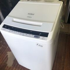 NO B300★格安特価★福岡市内配送設置無料★ 日立 8kg 全自動洗濯機 BW-V80CE6 HITACHI【洗濯機】の画像