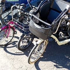 子供乗せ電動アシスト自転車の画像