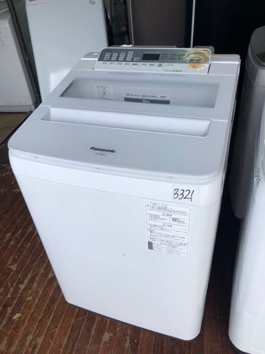 NO B321 ?福岡市内配送設置無料✨?パナソニック 8.0kg 全自動洗濯機 泡洗浄 ホワイト NA-FA80H6-W