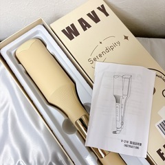 【新品未使用】ヘアアイロン カール ウェーブアイロン 32mm 4段階温度調節 ゆるふわヘアの画像