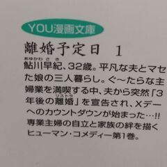 【お取引中】【値下げ】マンガ　文庫　離婚予定日1−11（完）の画像