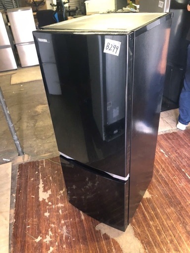 NO B299 ?福岡市内配送設置無料✨?GR-P15BS-K 冷蔵庫 BSシリーズ メタリックブラック [153L /2ドア /右開