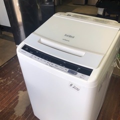 NO B300🌈福岡市内配送設置無料✨🌈日立 8kg 全自動洗濯機 BW-V80CE6  HITACHI【洗濯機】の画像