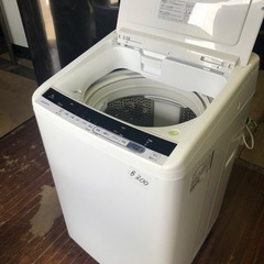 NO B300🌈福岡市内配送設置無料✨🌈日立 8kg 全自動洗濯機 BW-V80CE6  HITACHI【洗濯機】の画像