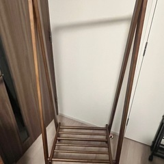 【無料】木製ハンガーラック 