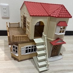 シルバニアファミリー赤い屋根の大きなお家🐰ほぼ未使用の画像
