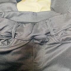 カジュアルパンツ スキニーパンツ ストレッチパンツ レディース S 裏地花柄の画像