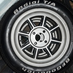⭐︎当時物⭐︎ハヤシレーシング　ストリート　アルミホイール＋BF グッドリッチ　タイヤセットの画像