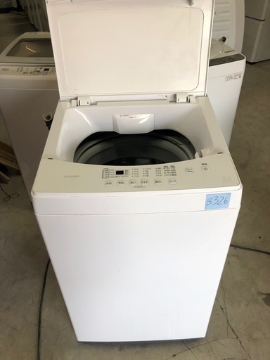 NO B326 ?福岡市内配送設置無料✨?全自動洗濯機 ホワイト IAW-T603WL [洗濯6.0kg /簡易乾燥(送風機能) /上