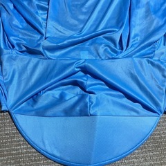 UVカット つば付きパーカー メッシュ　ブルー 水色 ポケット付き 上着 日焼け対策　の画像