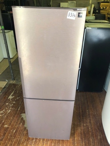NO B314 ?福岡市内配送設置無料✨?SJ-PD27D-T 冷蔵庫 プラズマクラスター冷蔵庫 ブラウン系 [271L /2ドア /