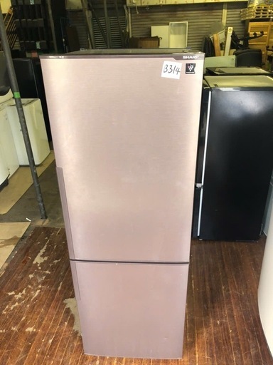 NO B314 ?福岡市内配送設置無料✨?SJ-PD27D-T 冷蔵庫 プラズマクラスター冷蔵庫 ブラウン系 [271L /2ドア /
