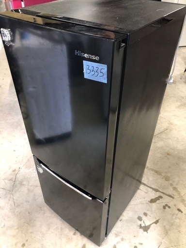 NO B335 ?福岡市内配送設置無料✨?ハイセンス 冷蔵庫 幅48cm 150L パールブラック HR-D15CB 2ドア 右開き 