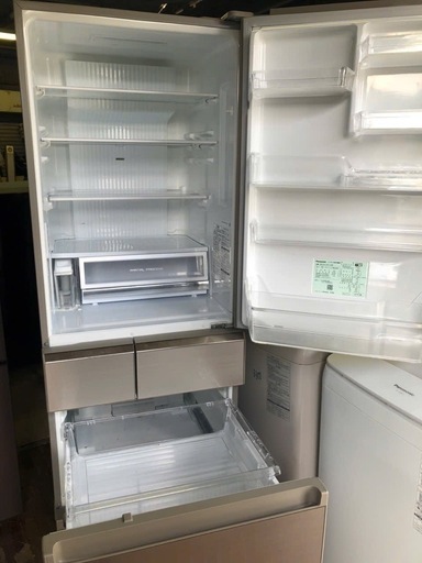 NO B315 ?福岡市内配送設置無料✨?NR-E413PV-N 冷蔵庫 PVタイプ シャンパンゴールド [406L /5ドア /右開