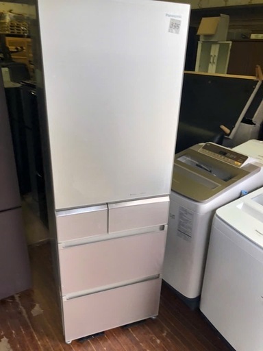 NO B315 ?福岡市内配送設置無料✨?NR-E413PV-N 冷蔵庫 PVタイプ シャンパンゴールド [406L /5ドア /右開