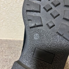 ①メンズシューズ 靴ブーツ 黒スウェードの画像