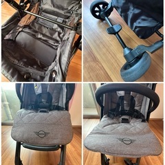 b型ベビーカー 折りたたみベビーカー　イージーウォーカー mini by easy w alker buggy XS/ソーホーグレーの画像