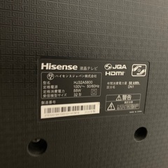 テレビ 32型　型番:HJ32A5800の画像