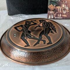 未使用品　昭和　レトロ　島本製作所　ブロンズ　銅トレイの画像