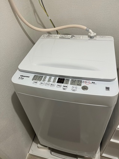 美品】Hisense　6.0kg 全自動洗濯機　HW-T60H