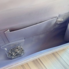 結婚式バック　シルバーの画像