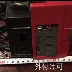 【決まりました】シャープ ラジカセ ワケアリ レッド　コンセント 乾電池 ラジオ カセットの画像