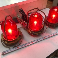 船舶紅燈ランプ三点セット、アンテーク、珍品、程度良好品です。の画像