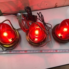 船舶紅燈ランプ三点セット、アンテーク、珍品、程度良好品です。