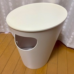 【6/29まで】ゴミ箱 ENOTS エノッツ 収納 ダストボックス 白 見えない収納 サイドテーブルの画像