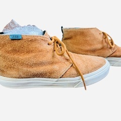 VANS California スエード調　男女　シューズ　バンズ　ベージュの画像