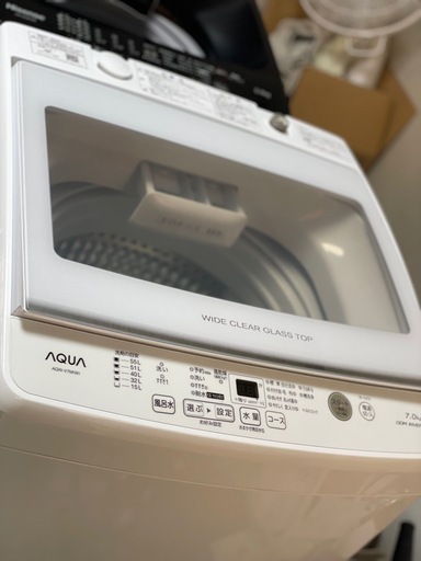 送料・設置込み可　洗濯機　7kg AQUA 2022年【分解クリーニング済み】