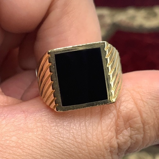 レディースアクセサリー リング　K18刻印 オニキス ガーネット 15号 CARTIER カルティエ パンテール オニキス ガーネット #57 リング