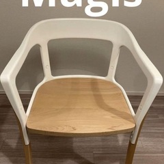 マジス　スチールウッドチェア　ナチュラルウッドの画像