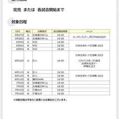 ソフトバンクホークス　観戦チケット　事前予約チケットの画像