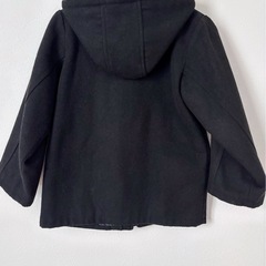 キッズ 120 子供服 BREEZE ブリーズ ピーコート ブラック アウター 子ども 黒 の画像