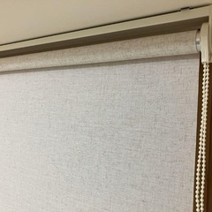美品☆麻入りロールスクリーン(レプス 180cmX220cm)の画像
