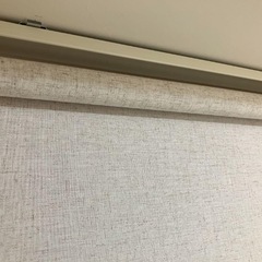 美品☆麻入りロールスクリーン(レプス 180cmX220cm)の画像